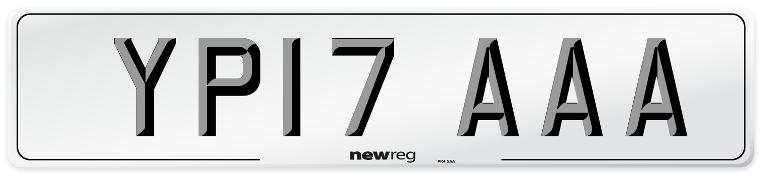 YP17 AAA Number Plate from New Reg